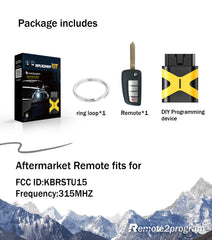 Self Programmable Remote Car Key Fob Replacement for 2003 2004 2005 2006 Infiniti G35/NISSAN 350Z 315MHZ with FCC: KBRSTU15