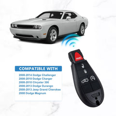 5 BTN Keyless Entry Remote Control Replacment for 2008-2013 Dodge Durango IYZ-C01C or M3N5WY783X  KR-D5RA-10