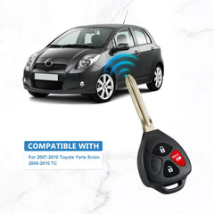 Car Key Fob Keyless Entry Remote Replacement for 2007-2010 Toyota Yaris 3 BTN MOZB41TG KR-T3SD