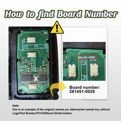 Keyless Entry Smart Prox DIY Voice Set-Up Remote Key Fob Replacement for 2013 2014 2015 2016 2017 RAV4/Camry/Corolla/Tacoma/Tundra HYQ14FBA 0020 Board