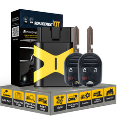 Car Key DIY Programmer Tool/OBD Scanner/Add 2 Keys and Car Key Fob Replacement for Ford with FCC: CWTWB1U793(All Key Lost only)