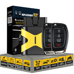 Key Programmer OBD Scanner Tool and Car Key Fob Replacement for 2015-2019 Hyundai Santa Fe with FCC: TQ8-RKE-4F31 for All Key Lost