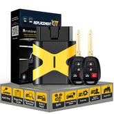 Car Key Programmer Kit for Add 2 Keys and Uncut Blade H Chip Car Key Replacement for Toyota RAV4/Highlander/Tundra with FCC: GQ4-52T