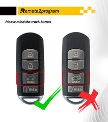 Car Key Programmer/DIY Scanner Tool and Keyless Entry Remote Control Replacement for Mazda with FCC: WAZSKE13D01 for All Key Lost