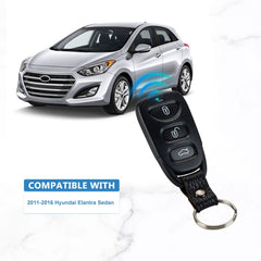 4 BTN Keyless Entry Remote Control Replacement for 2011-2016 Hyundai Elantra Sedan OSLOKA-360T  KR-K4RJ