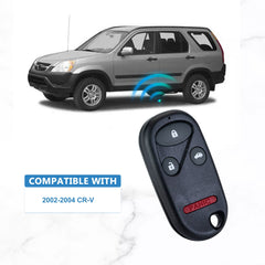 4 BTN Car Key Fob Replacement for Keyless Entry Remote for 2002-2004 Honda CR-V OUCG8D-344H-A KR-H4RA