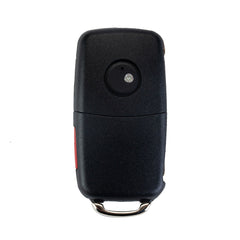 4 BTN Keyless Entry Remote Control Car Uncut Blade Flip Key Fob Replacement for 2011-2016 VW Jetta Passat Beetle 5K0-837-202-R / 5K0-837-202-F / 5K0-837-202-A / 5K0-837-202-AE  KR-V4SB