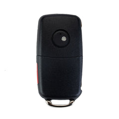 4 BTN Keyless Entry Remote Control Car Uncut Blade Flip Key Fob Replacement for 2011-2016 VW Jetta Passat Beetle 5K0-837-202-R / 5K0-837-202-F / 5K0-837-202-A / 5K0-837-202-AE  KR-V4SB
