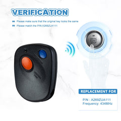 2 BTN Keyless Entry Control Remote Vehicles Replacement for 2000-2004 Subaru Outback Legacy Impreza Remote Key Fob A269ZUA111  KR-G2RA