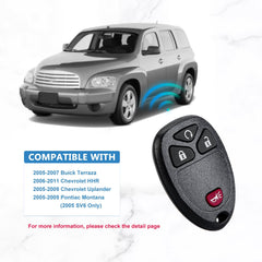 Replacement for 2006-2011 Chevrolet HHR 4 Button Keyless Entry Remote KOBGT04A  KR-C4RE