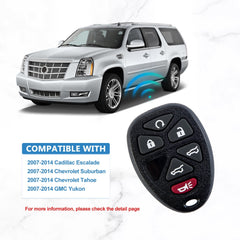 6 Button Keyless Entry Remote Replacement for GMC Yukon Chevrolet Chevy Tahoe Suburban 315MHZ.OUC60270