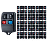 Keyless Entry Remote Replacement for Ford CWTWB1U212 CWTWB1U331 GQ43VT11T CWTWB1U345 100 PCS  KR-F4RA-100