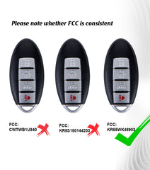 Smart Car Key Self Programmable Keyless Entry Remote Replacement for 2007-2012 Nissan Altima/2009-2013 Infiniti G37 with FCC: KR55WK48903