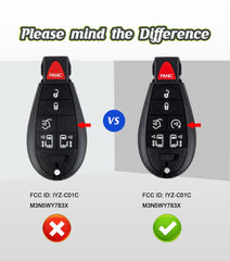 Car Key Fob Voice OBD Kit Replacement for 2008-2016 Chrylser Town & Country 2008-2020 Dodge Grand Caravan M3N5WY783X IYZ-C01C