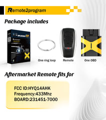 Car Key Programmer Kit and Smart Keyless Entry Remote Replacement for Subaru Legacy/Outback/Impreza/Crosstrekwith FCC: HYQ14AHK and 231451-7000 Board