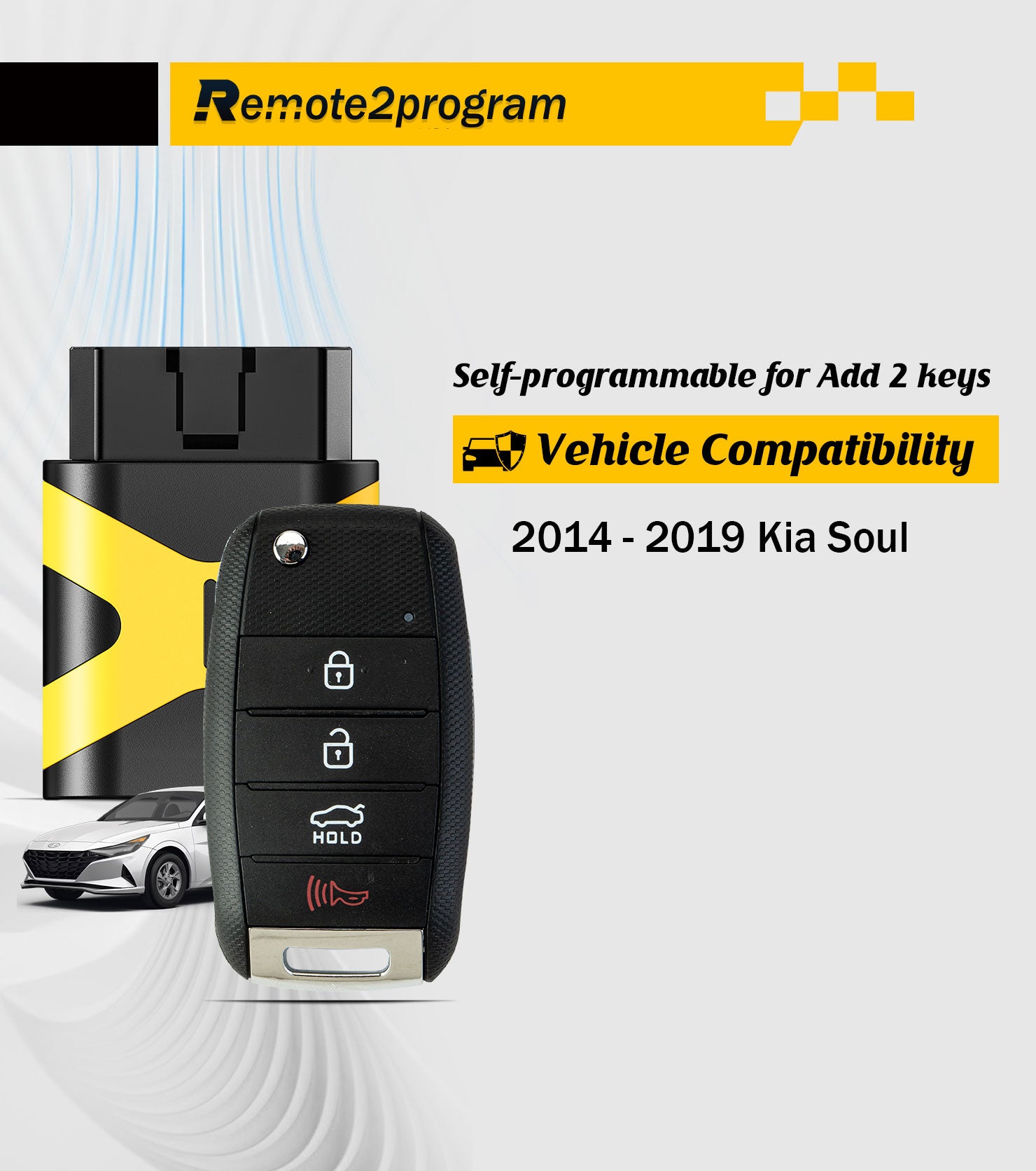 Self Pogrammable Keyless Entry Remote Control Replacement for 2014-2019 Kia Forte with FCC: OSLOKA-875T
