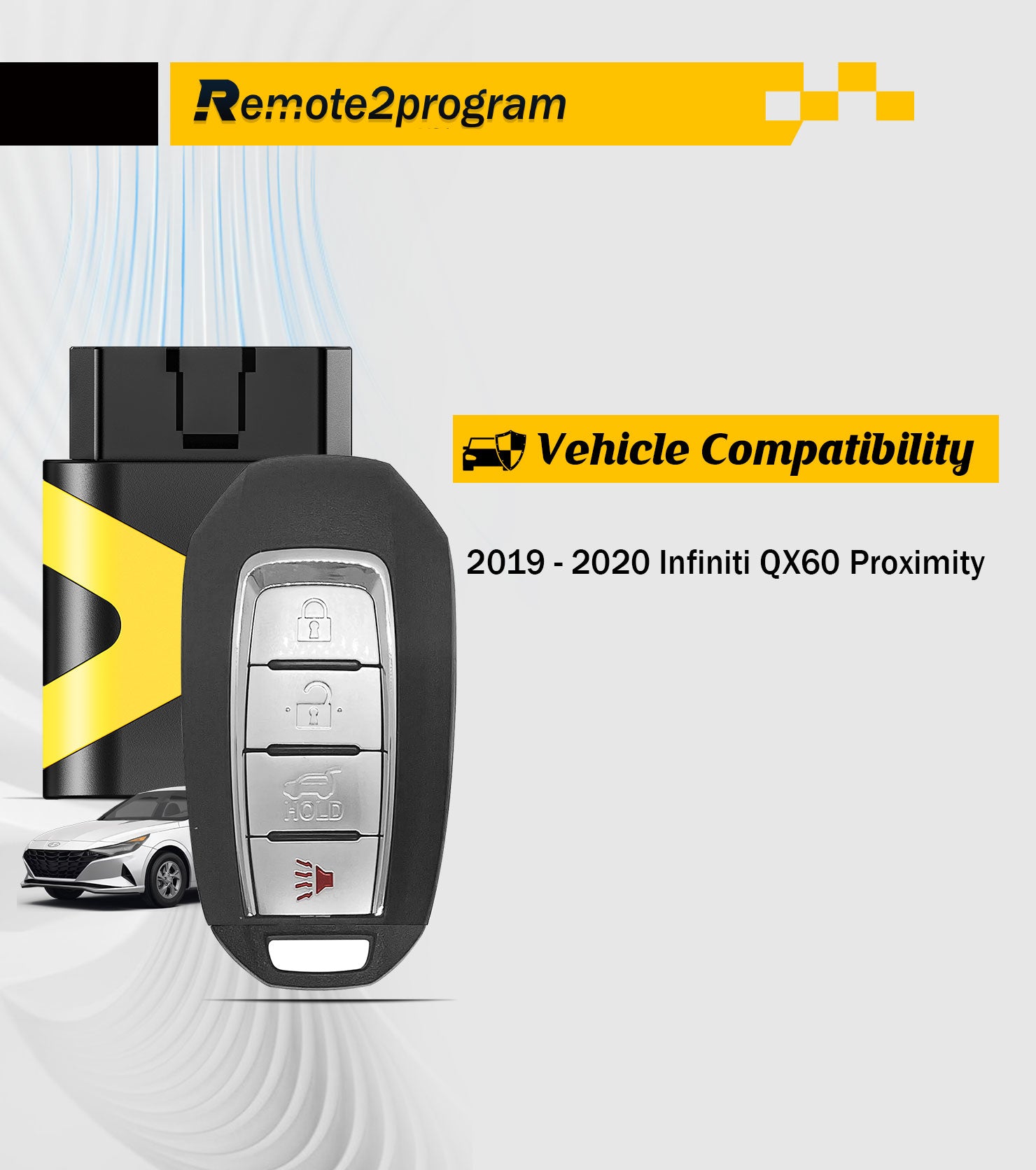 Smart Key DIY Programmer and Programmable Keyless Entry Remote Replacement for 2019-2020 Infiniti QX60 with FCC: KR5TXN7