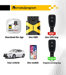 Car Key Remote Programmer Tool and Keyless Entry Remote Replacement for 2011- 2013 Kia Soul with FCC: NYOSEKS-AM08TX