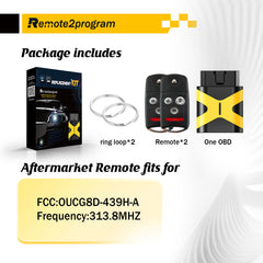 OBD DIY Programmer Kit for All Key Lost and Keyless Entry Remote Replacement for Acura with FCC: OUCG8D-439H-A