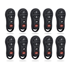 Car Key Fob Keyless Entry Remote Control Replacement for 2001-2006 Sebring 2003-2009 Viper GQ43VT17T  KR-D4RD