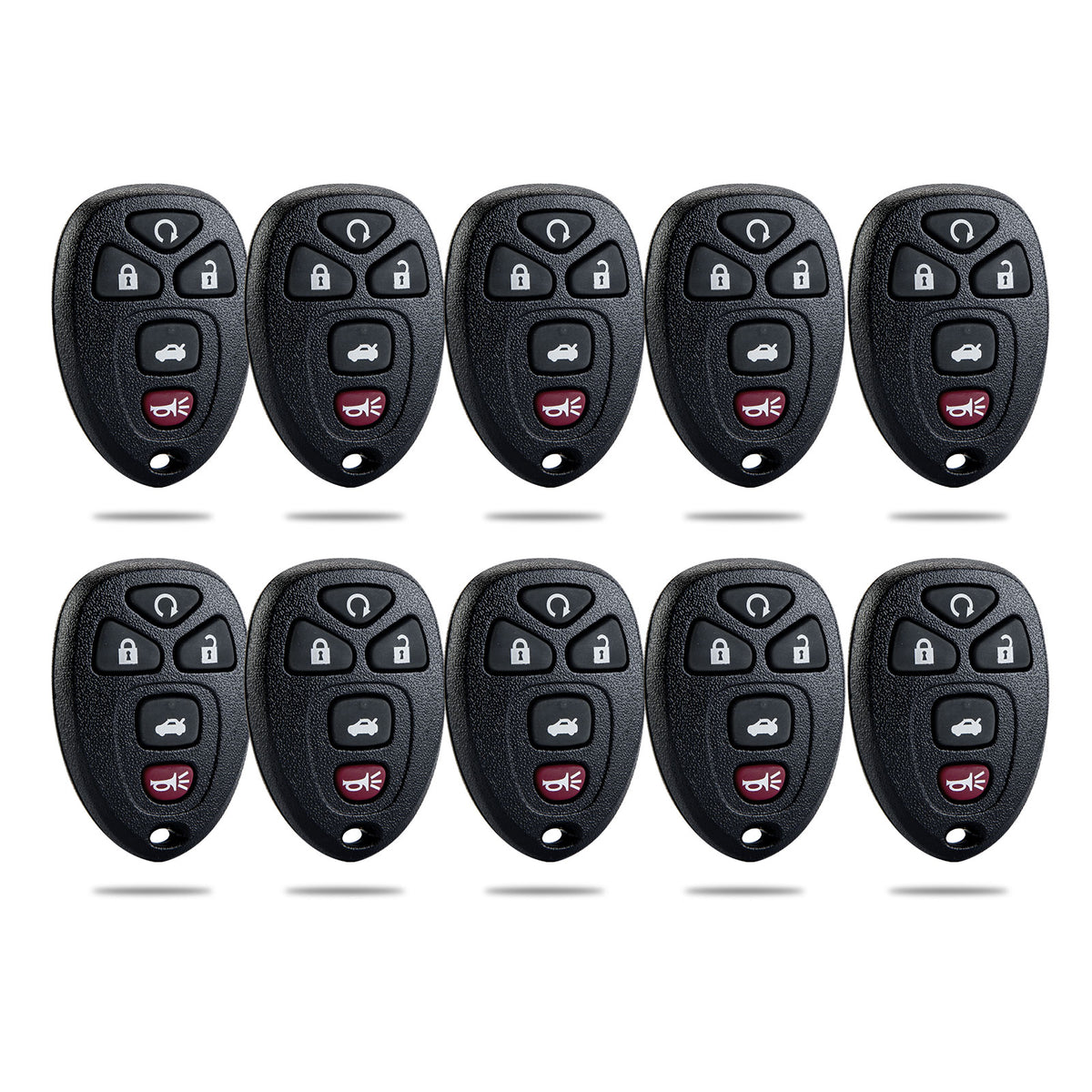 5 Button Keyless Entry Remote Replacement for 2006-2013 Chevy Impala Monte Carlo/Cadillac DTS/Buick Lucerne OUC60270  KR-C5RA