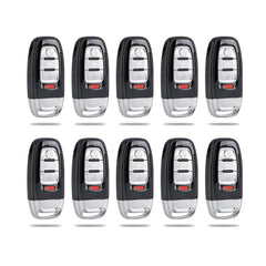 4 BTN Keyless Entry Remote Control Car Key Fob Replacement for Audi A Q R S TT Quattro Remote Fob IYZFBSB802  KR-A4RA-10