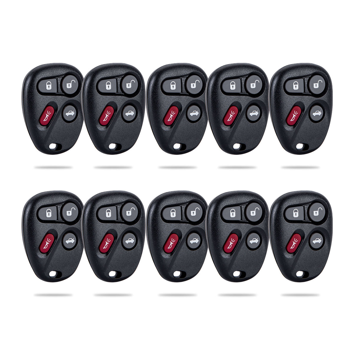 4 BTN Car Key Fob Keyless Entry Remote Replacement for Jimmy Safari Aurora Lesabre Blazer 25695954 KOBLEAR1XT KR-C4RD