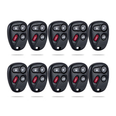 4 BTN Car Key Fob Keyless Entry Remote Replacement for Jimmy Safari Aurora Lesabre Blazer 25695954 KOBLEAR1XT KR-C4RD