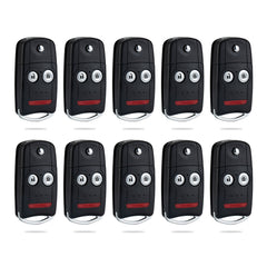 Keyless Entry Remote Flip Key Fob Replacement for Acura 2007-2013 RDX MDX 3BTN N5F0602A1A  KR-A3SA