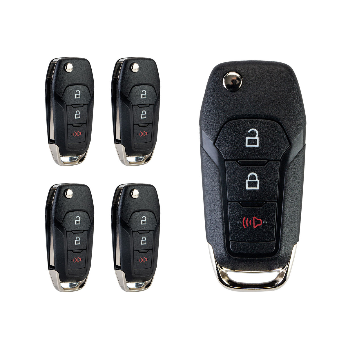 Flip Car Key Fob Uncut Replacement for 2015 - 2019 F-150/2015-2019 F350/2015 - 2019 F250 315MHZ N5F-A08TAA  KR-F3SC-05