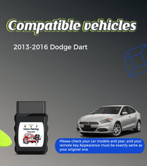 Car Key Fob Voice DIY Kit Replacement for 2013 2014 2015 2016 Dodge Dart Fobik Keyless Entry Remote Control M3N32297100
