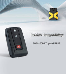 Self Programmable Smart Car Key Keyless Entry Remote Start Replacement for 2004 - 2009 Toyota Prius with FCC: MOZB31EG/312 MHZ