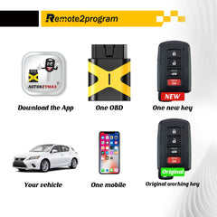 OBD DIY Programmer No Tool Required Program Key and Keyless Entryplacement for Toyota with FCC: HoYQ14FBA/0020 Board