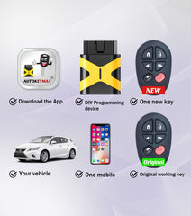 Car Key Keyless Entry Self Programmable Remote Control Replacement for 2011 2012 2013 Toyota Sienna 315MHZ with FCC: GQ43VT20T