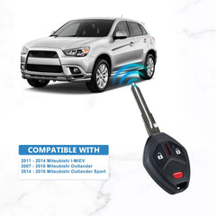 ID46 Car Key Fob Replacement for 2011-2014 I-MeiV 2007-2016 Outlander 2014-2016 Outlander Sport 315MHz OUCG8D-625M-A KR-M3SD-10