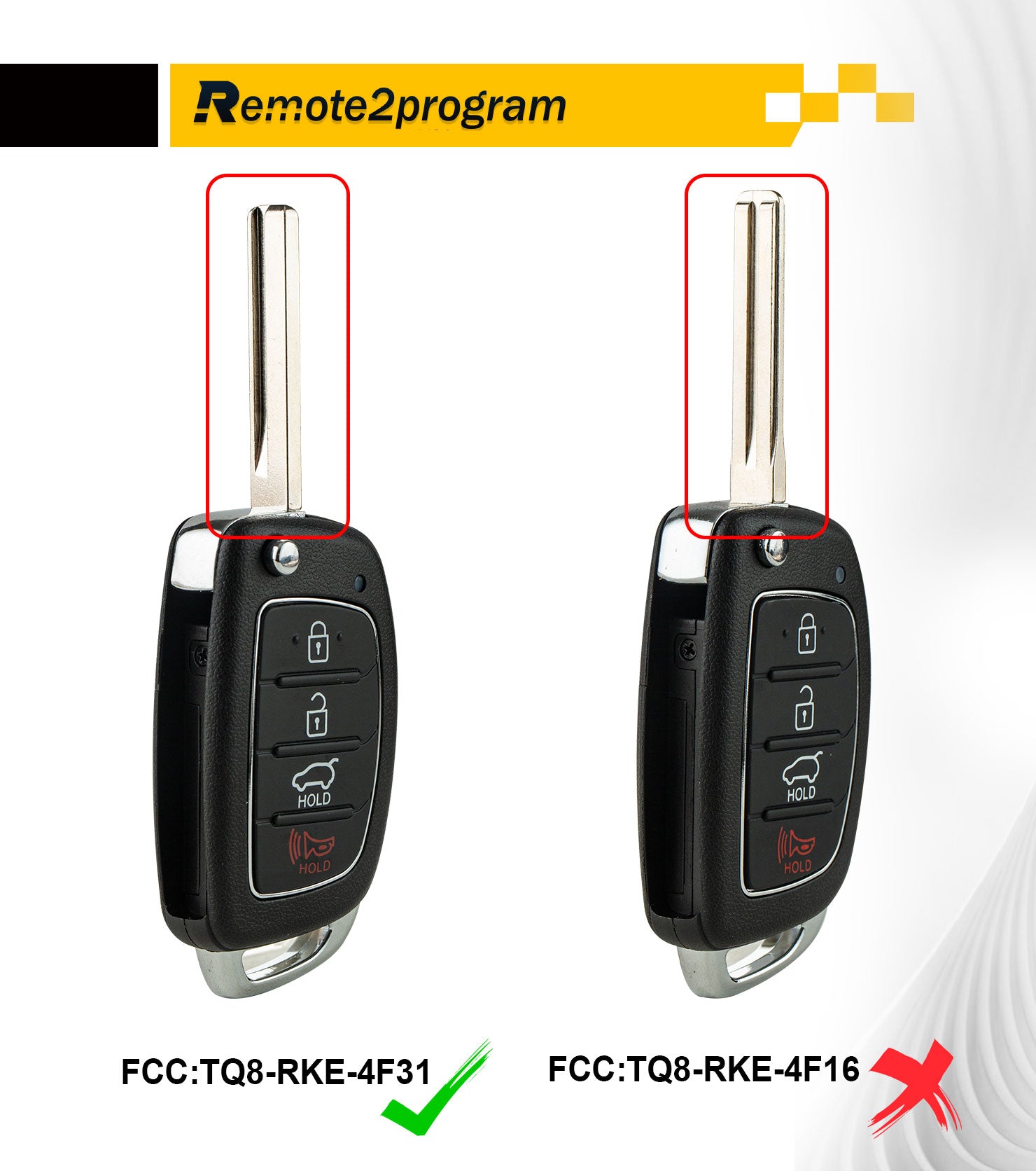 Key Programmer Kit and New FLIP Car Key TQ8-RKE-4F31 Replacement for 2015-2019 Hyundai Santa FE 433MHZ