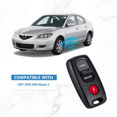 Keyless Entry Remote Car Key fob Replacement for 2007-2009 Mazda 3 Key Remote KPU41794  KR-M3RA