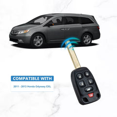 6 BTN Car Key Fob Keyless Entry Remote fit for 2011 - 2014 Honda Odyssey N5F-A04TAA