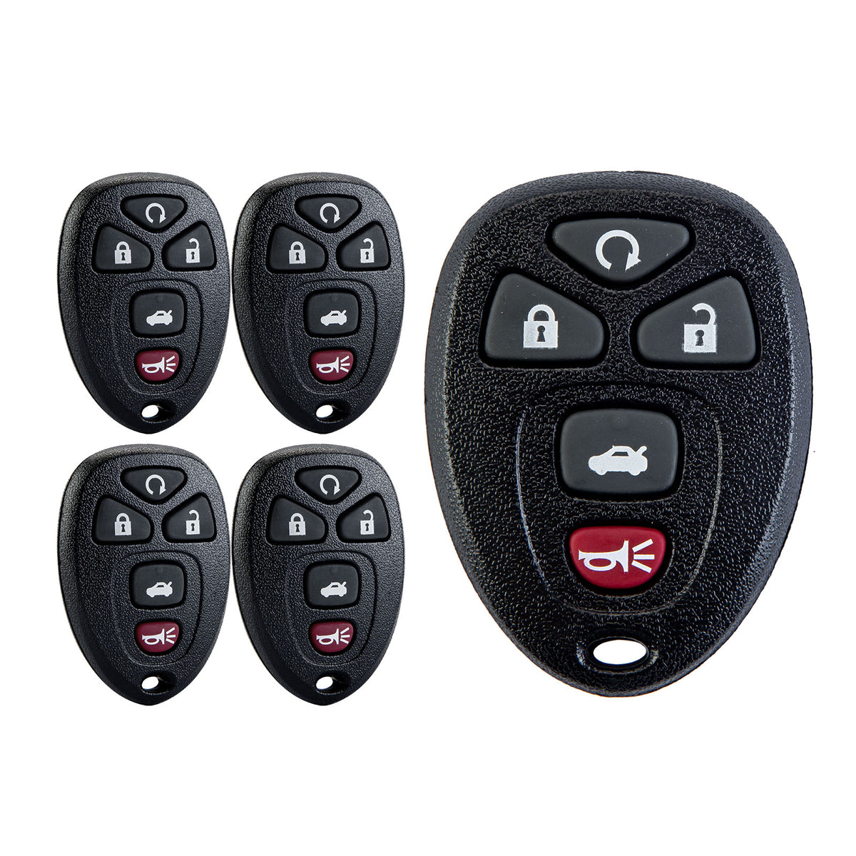 5 Button Keyless Entry Remote Replacement for 2006-2013 Chevy Impala Monte Carlo/Cadillac DTS/Buick Lucerne OUC60270  KR-C5RA