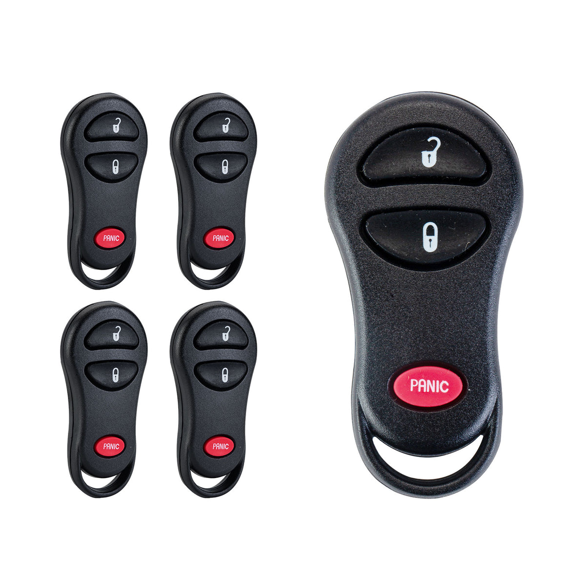 3 BTN Keyless Entry Remote Replacement for Dodge Jeep Car Key Fob GQ43VT17T  KR-D3RB