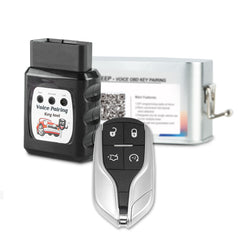 Smart Car Key DIY Voice Installer Device Keyless Entry Remote Replacemnt for 2014 - 2017 Maserati Quattroporte Ghibli M3N-7393490