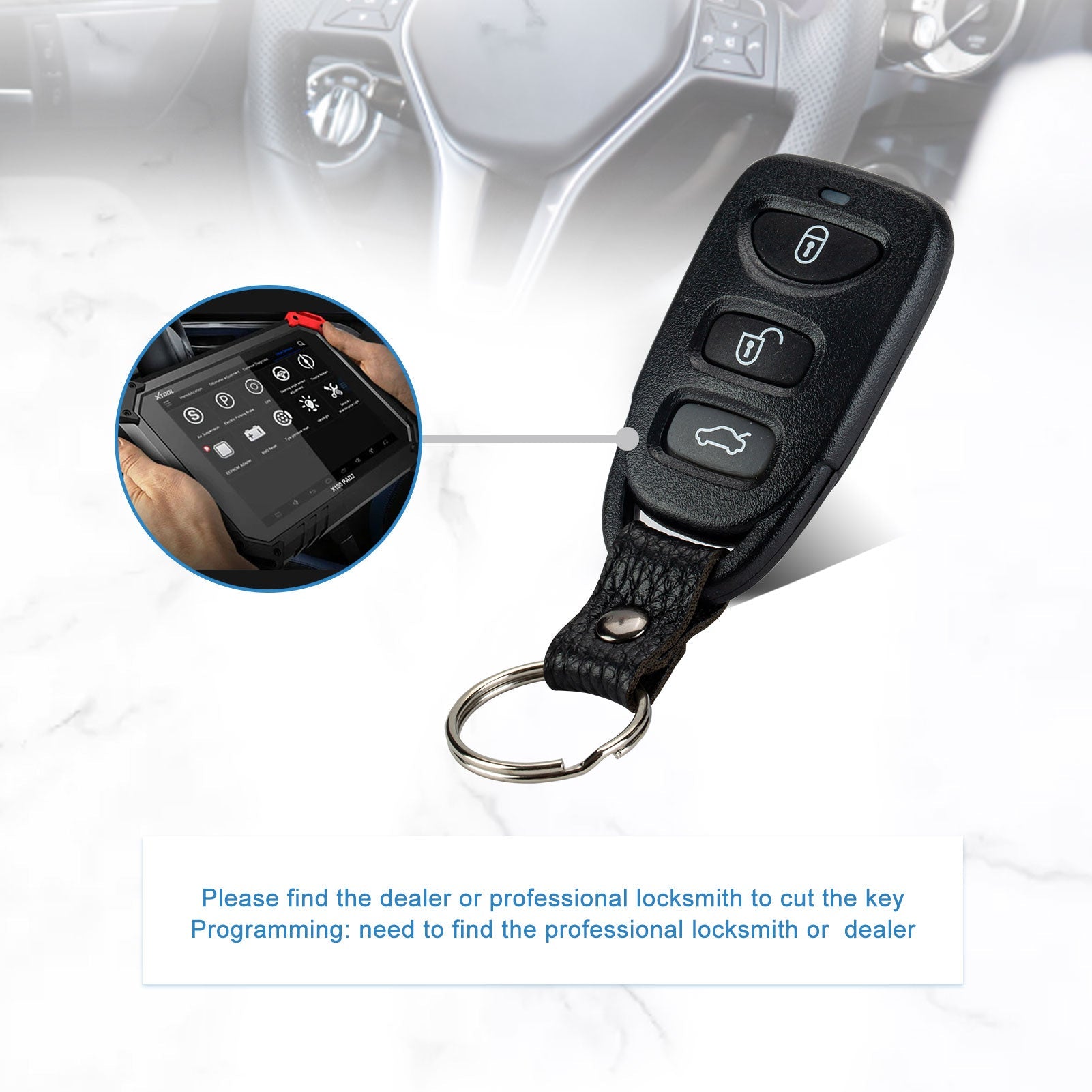 4 BTN Keyless Entry Remote Control Replacement for 2011-2016 Hyundai Elantra Sedan OSLOKA-360T  KR-K4RJ