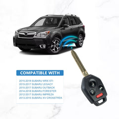 4 BTN CAE Key Fob 433MHZ Replacement for 2012-17 Subaru Forester Impreza Legacy WRX Sti XV CWTWB1U811 G CHIP  KR-G4SE-10