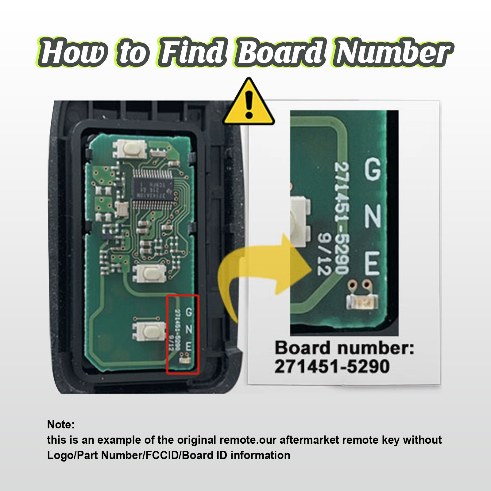 Voice Installer Kit Smart Car Key Keyless Entry Remote Replacement for 2010-2019 Toyota 4Runner 2010-2015 Toyota Prius 2009-2016 Toyota Venza HYQ14ACX 5290 Board