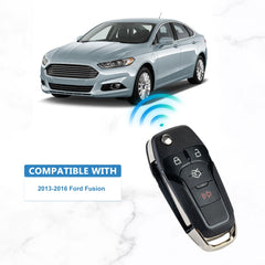 Flip Remote Keyless Entry Remote Fob Replacement for 2013-2016 Fusion N5F-A08TAA 315Mhz  KR-F4SE-10
