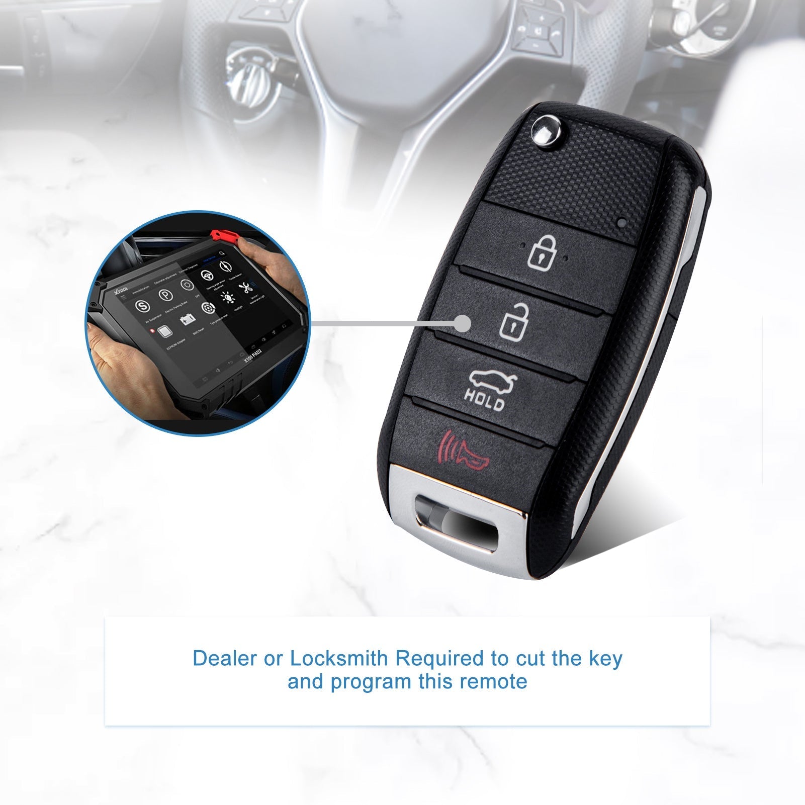 4 BTN Car Key Remote Control Replacement for 2014-2016 Kia Forte 5 Koup OSLOKA-870T  KR-K4SK