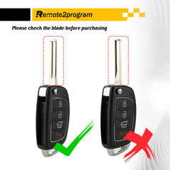 All Key Lost Car Key Programming Tool/Buluetooth/Paring with Smartphone and Uncut Remote FILP Replacment for 2015-2017 Hyundai Sonata with FCC: TQ8-RKE-4F16