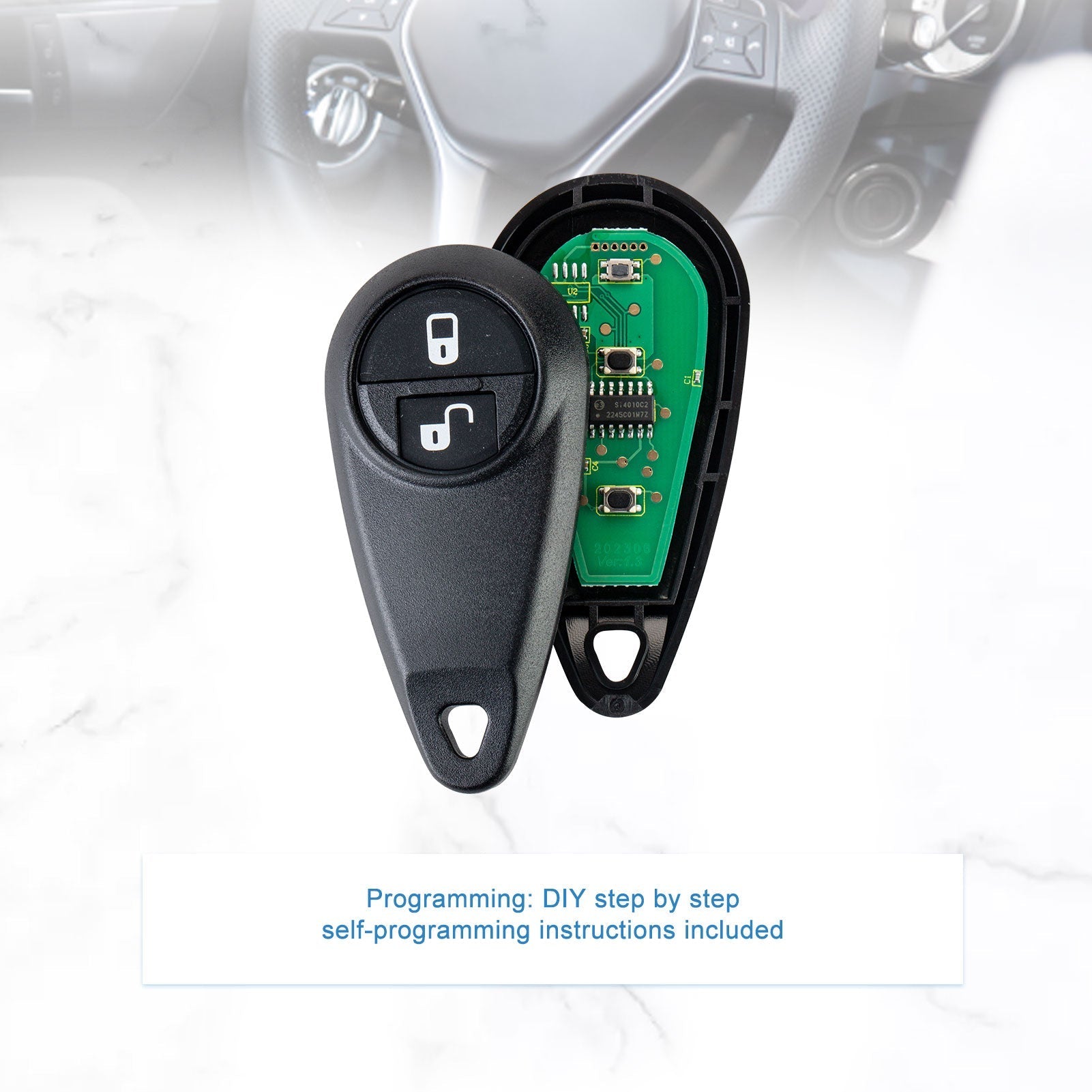 Car Key Fob Keyless Entry Control Replacement for 2005-2008 Forester/2005-2007 Impreza NHVWB1U711 433MHZ  KR-G2RB-10