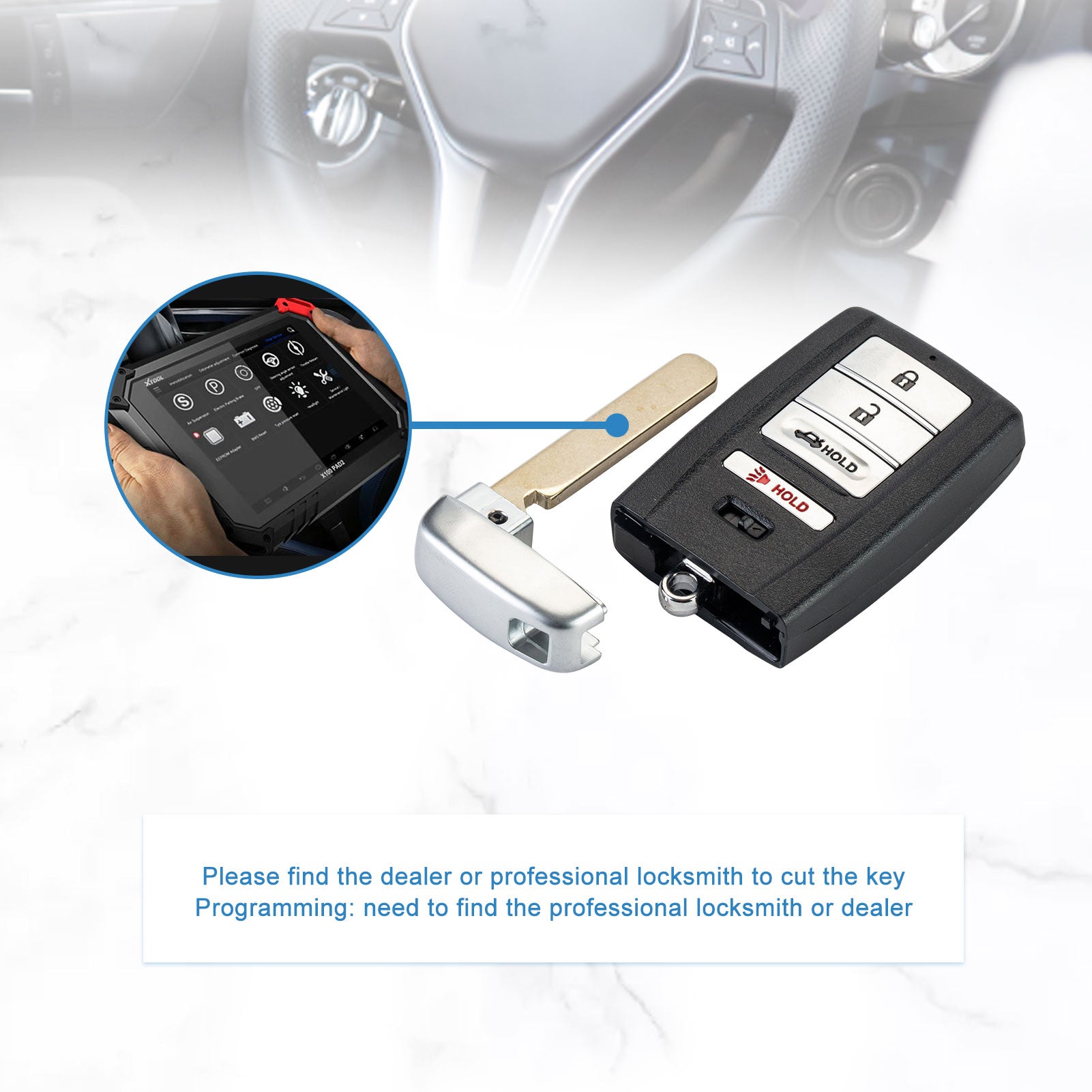 Car Key Fob Keyless Entry Remote Replacement for 2015-2018 Acura ILX RLX TLX Smart Key KR5V1X 313.8MHZ  KR-A4RB-05