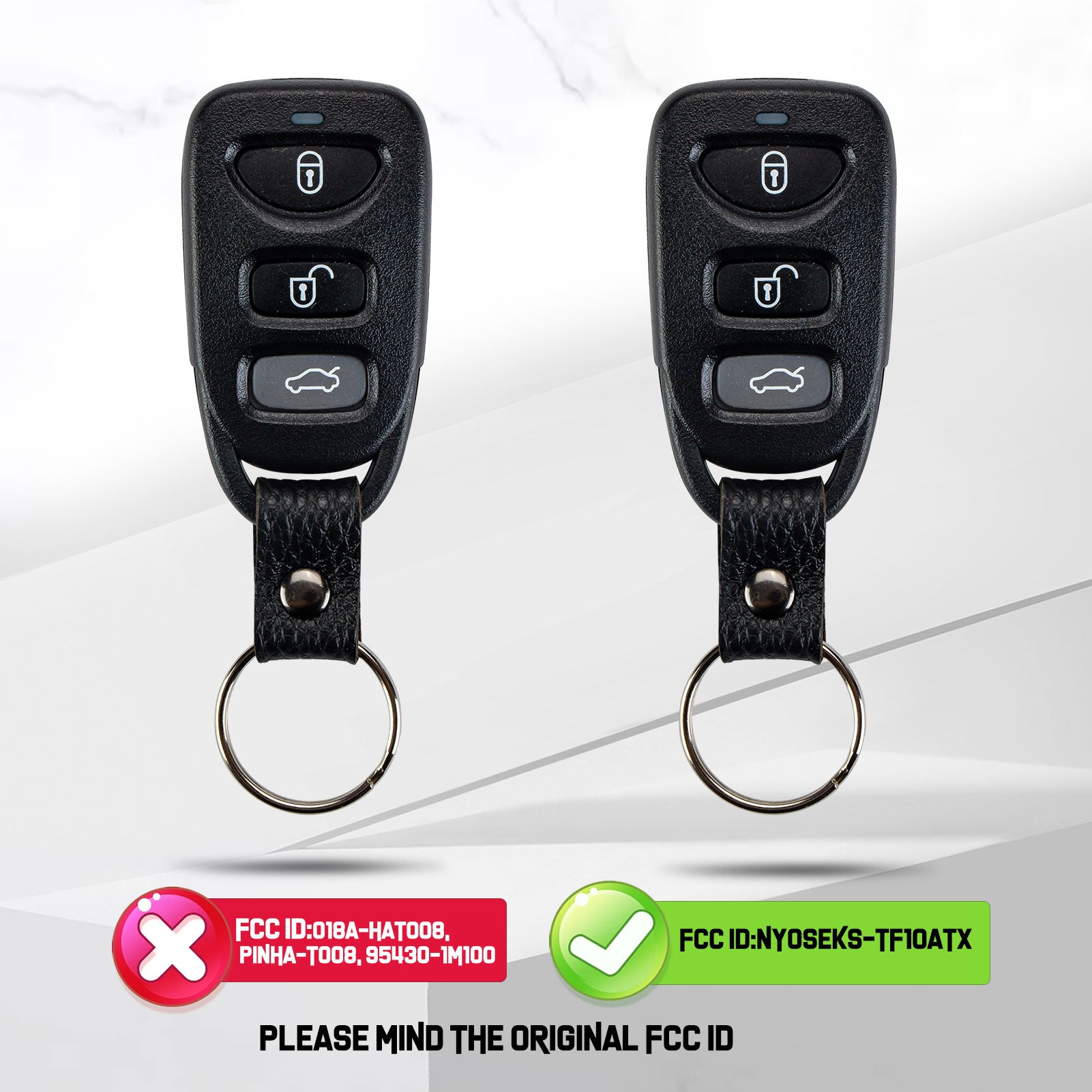 Replacement for Keyless Entry Remote Car Key Fob fit for Kia Optima Hyundai Velost NYOSEKS-TF10ATX